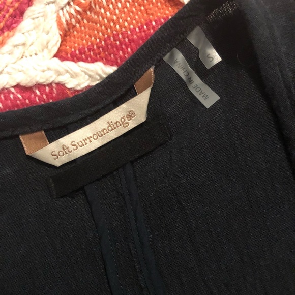 Soft Surroundings Half Sleeve Open Tunic - Picture 4 of 5